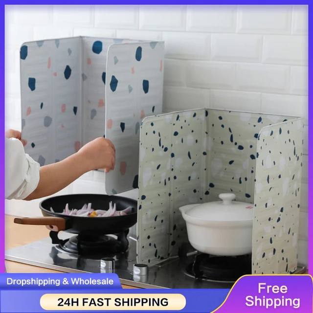 New Removable Cooking Frying Oil Gas Stove Oil-Proof Splash Guard Board  Kitchenware Gas Stove Anti Splatter Shield Guard - AliExpress