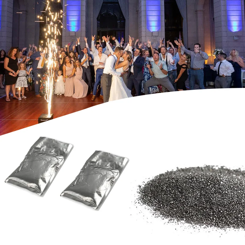 Commercio All'Ingrosso 200 G/Borsa Granuli Spray Consumabili Fuochi D'Artificio Macchina Polvere Metallo Ti Polvere Safey Msds Certificazione Per La D