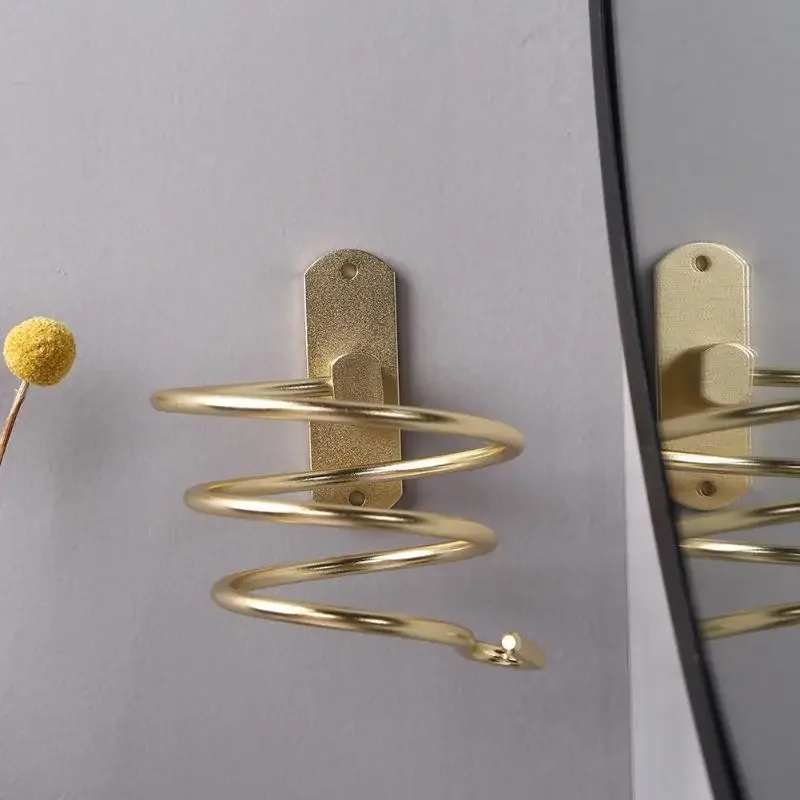 Hair Dryer Holder Storage Rack Bathroom Shelf Accessories