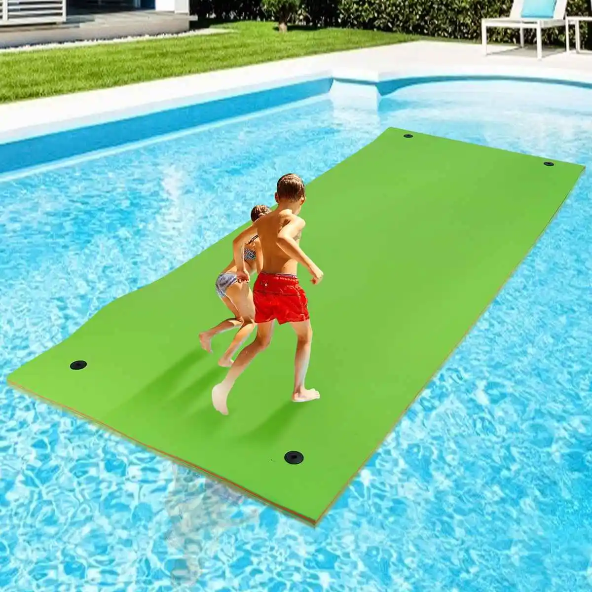 

390CM*146CM Floating Pad Summer New Large Outdoor Tear-Resistant XPE Foam Swimming Pool Water Blanket Float Mat Bed