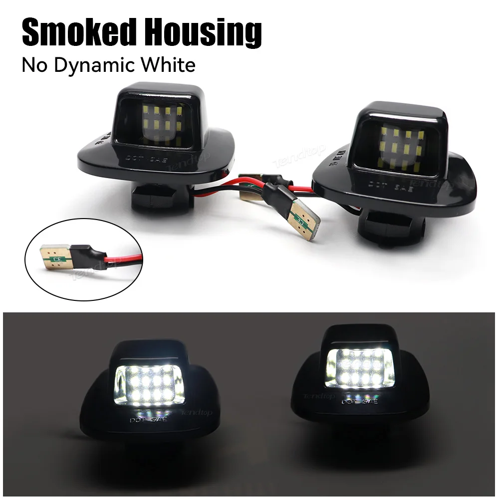 LED License Plate Light Lamp Assembly Compatible With 1988-1999 Chevy C1500 K1500 Silverado Sierra Pickup Tahoe Yukon Blazer S10 Sonoma S15 Black Housing 6000K White, Pack Of 2 In | Whizz - Foto 2