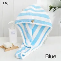 Microfiber Strong Hair Towel Wrap Fast Dry Hair Towel Super Absorbent Microfiber Coral Velvet Hair-Drying Towel Quick Dry-Hair 5
