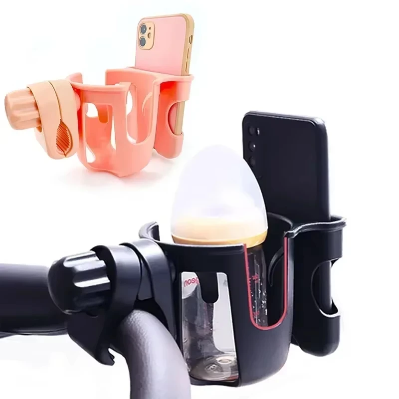 Stroller Coffee Holder Stroller Bottle Holder Stroller Accessories Cup Holder Pram Cup Holders Children's Stroller Bottle Holders Pram Bottle Anti-Slip Design Mobile Phone
