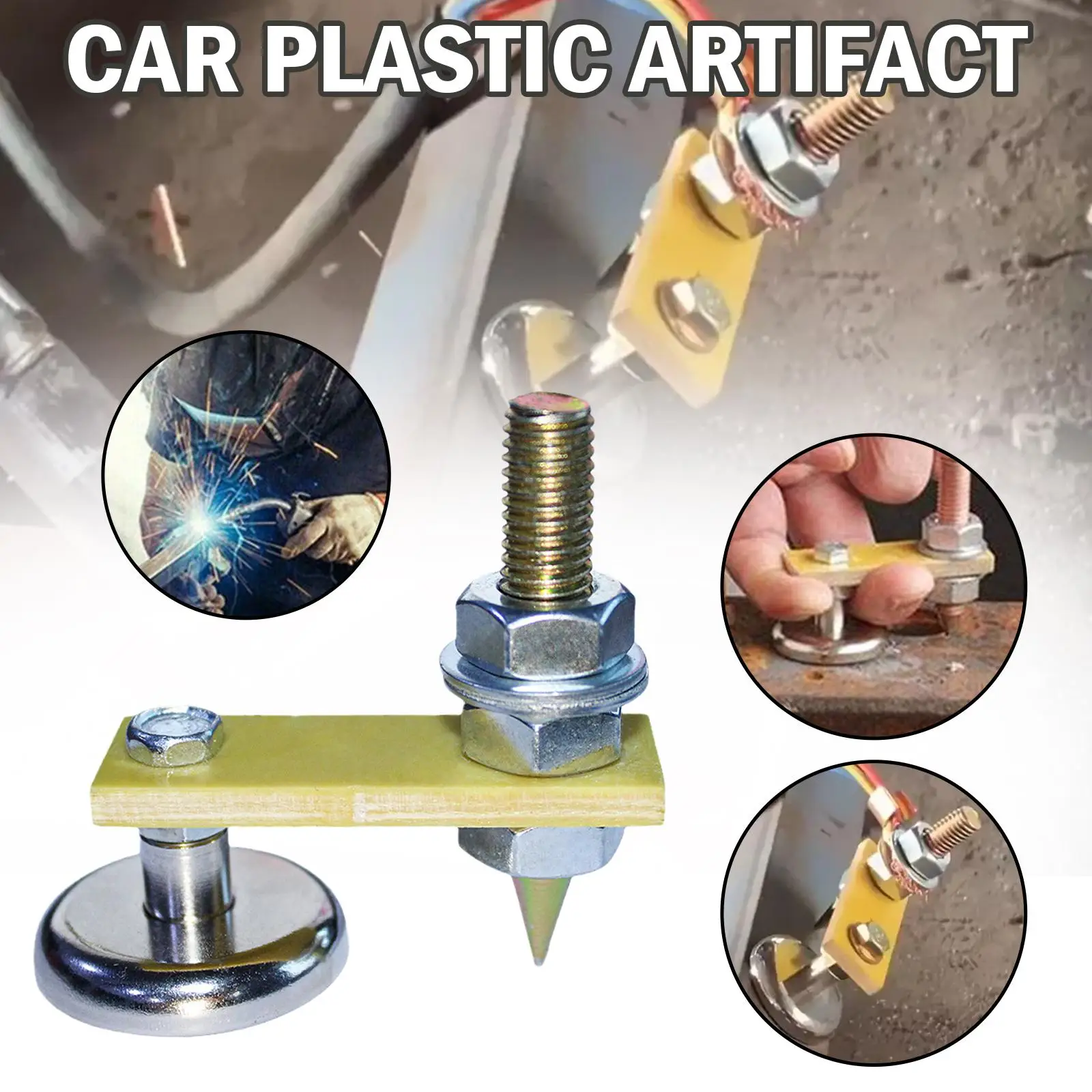 Welding Magnet Head Magnetic Welding Fix Ground Clamp Strong Magnetic Support For Electric Ground Tools