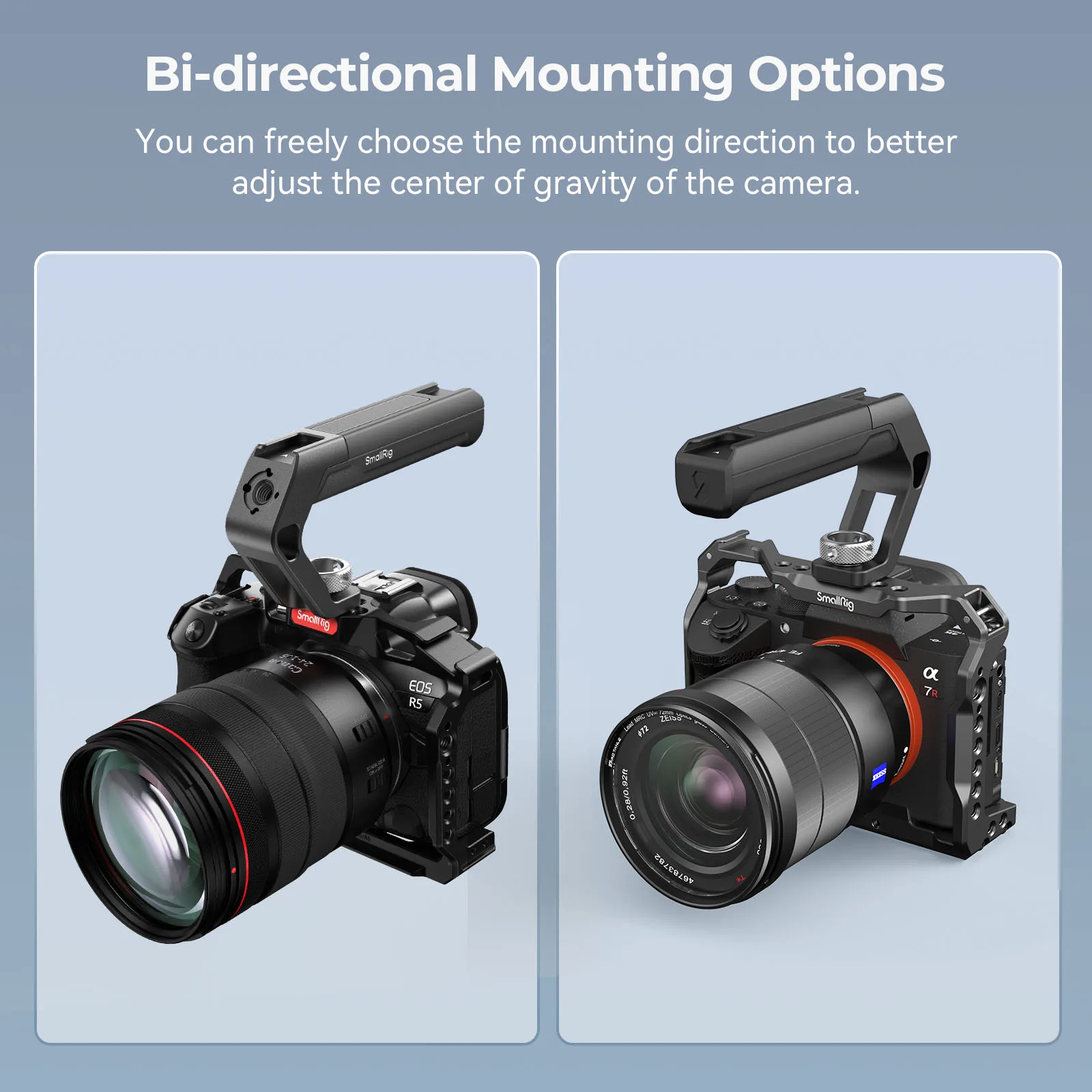 Universal ARRI Locating Top Handle (Tiny), Lightweight Grip with Cold Shoe For D