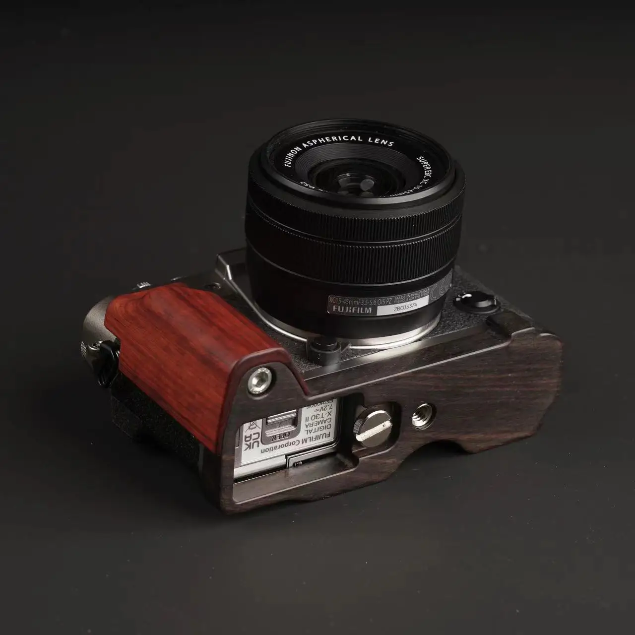 Фото Fujifilm XT30 основание для ручки из цельной древесины ультратонкий дизайн из массива дерева красного сандалового дерева серого черного дерева деревянная клетка №2