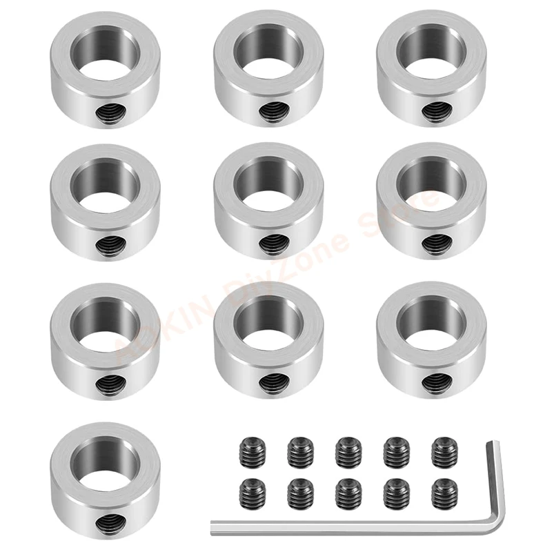 10Pcs Shaft Collar 8mm Shaft Lock Collar T8 Lead Screw Lock Ring