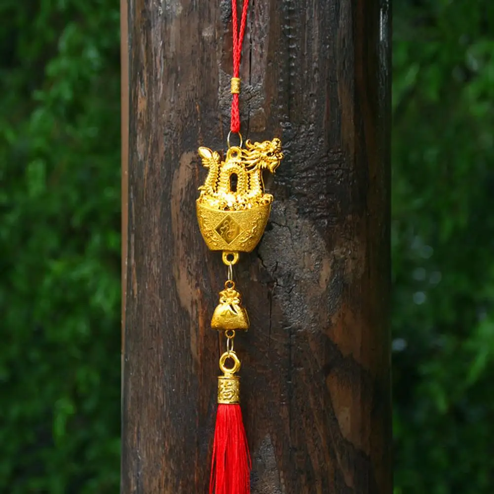 

Pendant Chinese New Year Dragon Pendant Tassel Decoration for Home Fortune Blessing Wealth Holiday Symbol of Fortune Blessing