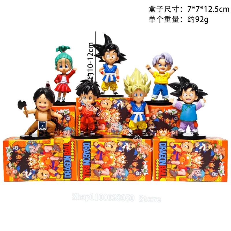 Anime dragon ball z filho goku vegeta ação mini figura super saiyan figura  figurinha presente dos miúdos brinquedo ornamento presente de natal -  AliExpress