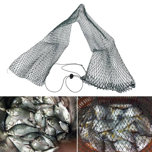 1M x 45cm Fishing Net Trap Nylon Fishing Mesh Network Foldingfish Bag Small  Fishing Tackle - AliExpress