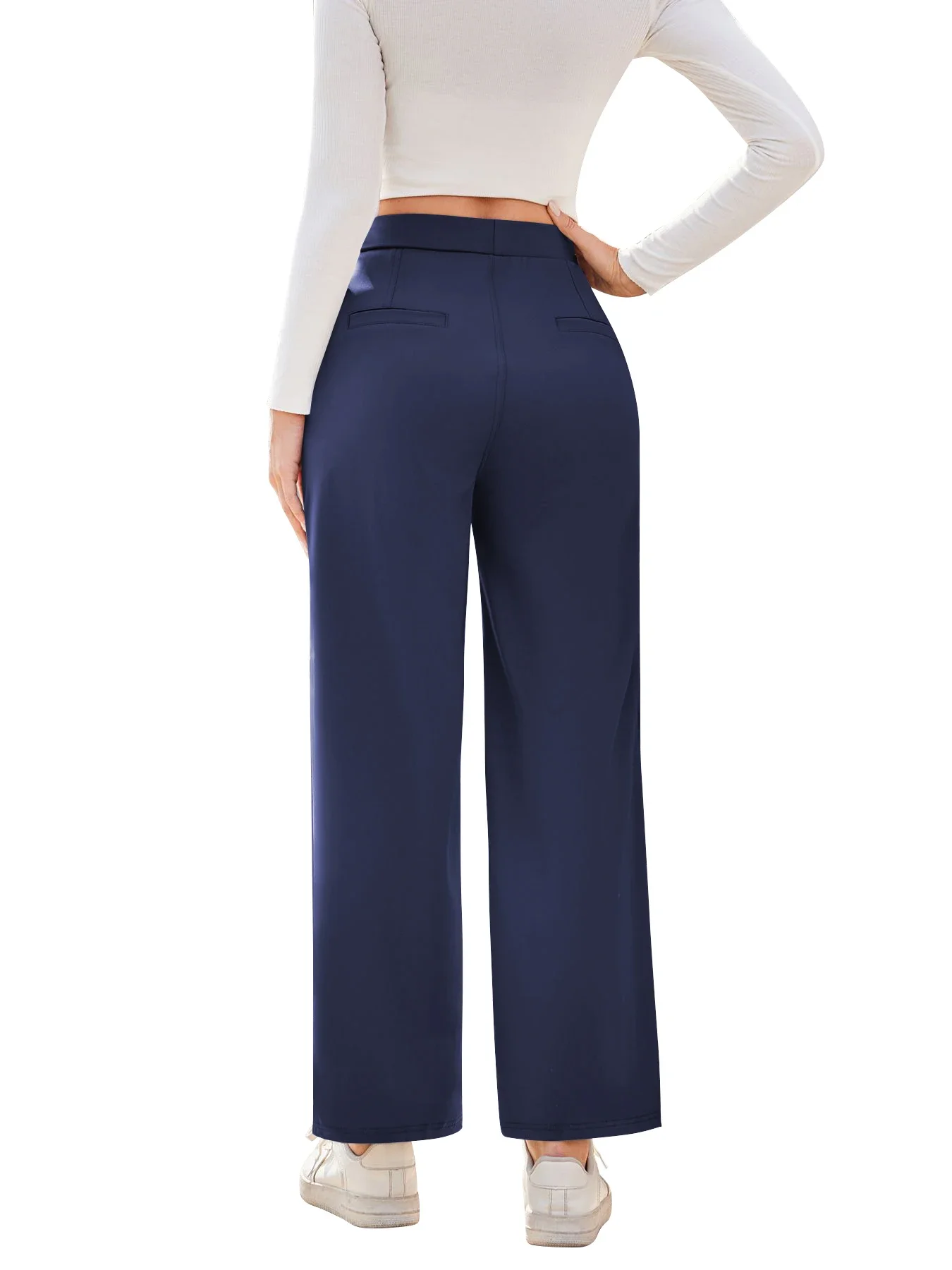 Women Dress Pants Women's Stretch Business Dress Pants - High Waisted Straight Leg Office Pants With Pockets Womens Black Dress Pants Women Dress Pants Women's Stretch Business Dress Pants - High Waisted Straight Leg Office Pants With Pockets Womens Black Dress Pants