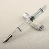 High Quality 3008 Transparent Fountain Pen Plastic EF Nib Piston Filler Ink Pens for Writing School Office Supplies Stationery 4