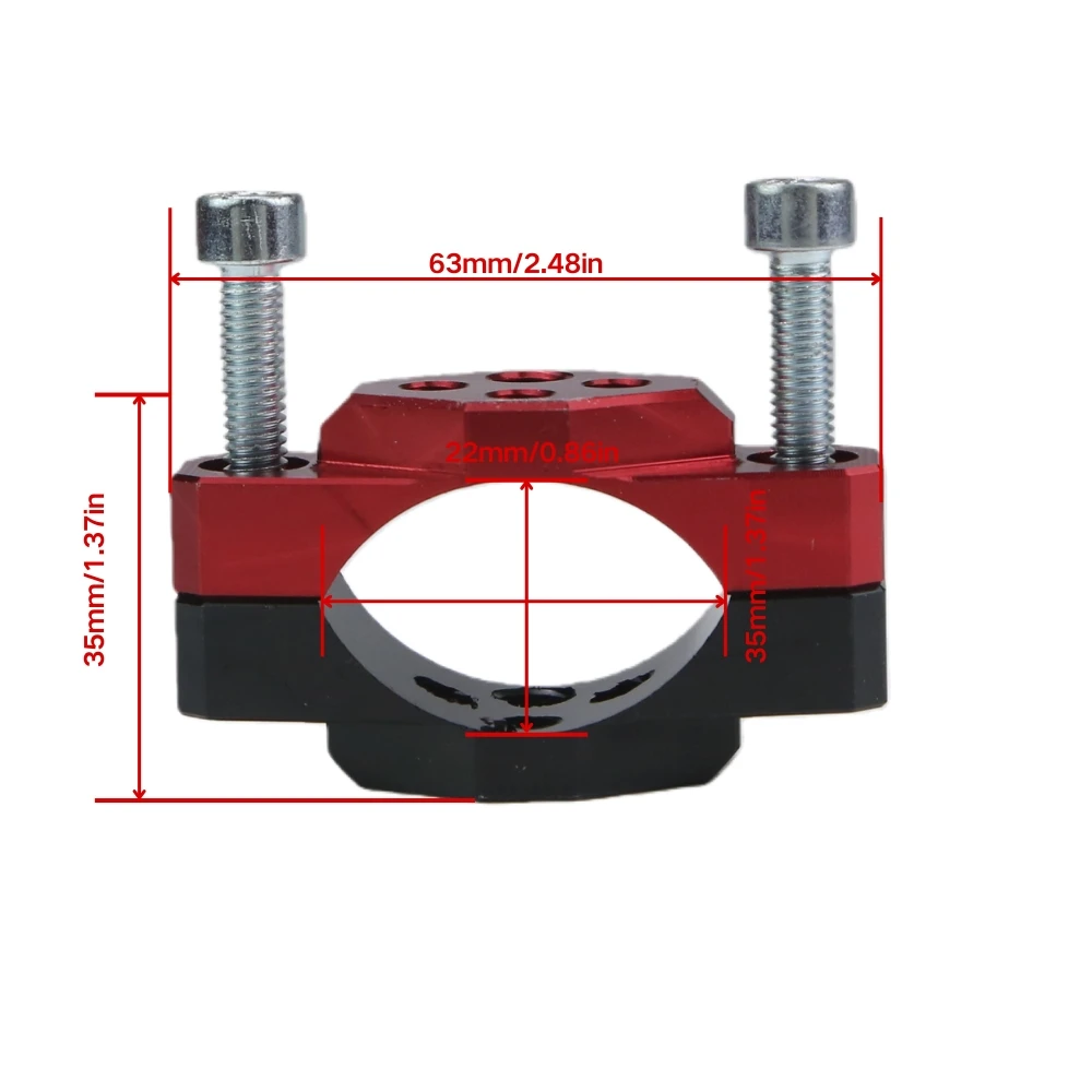 22mm - 32mm / 42mm 범용 오토바이 핸들바 클램프 스텐트 브래킷 범퍼 클램프 헤드라이트 스탠드