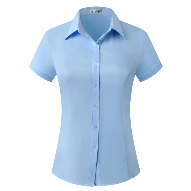 ตัวเลือกสินค้า เสื้อเชิ้ตแขนสั้น ผู้หญิง ใส่ทำงาน สีขาว