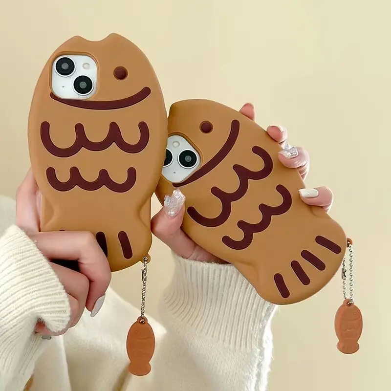 

Creative 3D Snapper Braised Hanger iPhone 15 Apple 14 Suitable for 12/13 Pro Max Phone Case Anti Drop 11