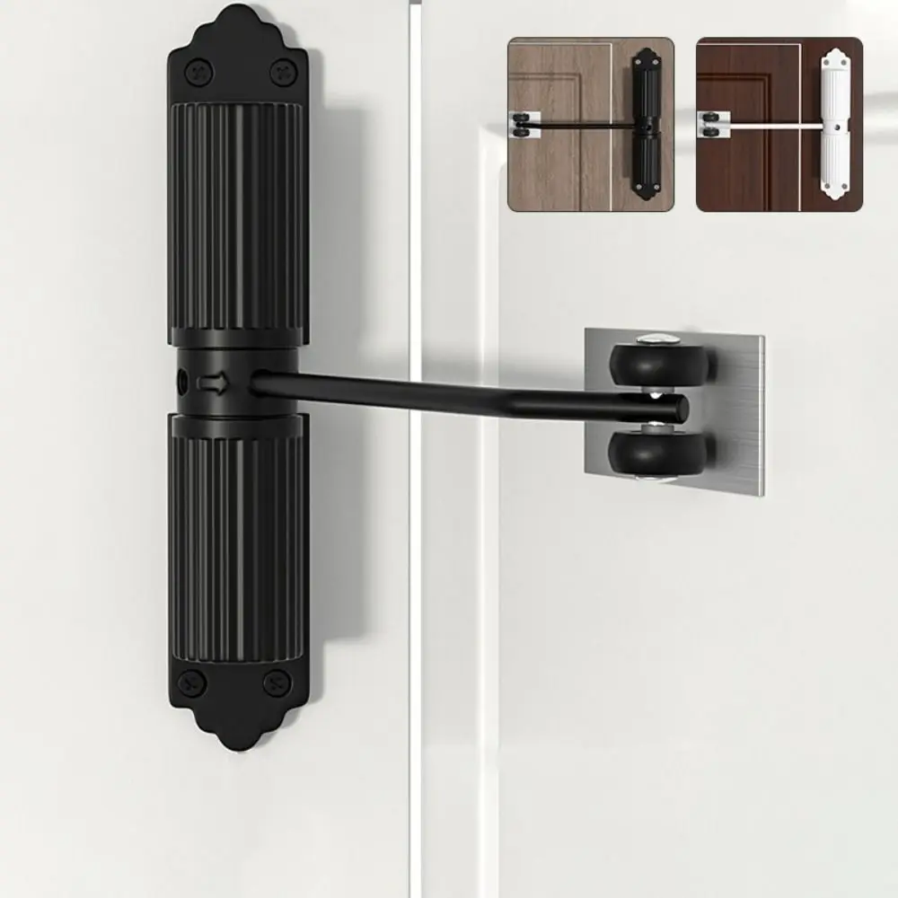 Sturdy Spring Automatic Door Closer Adjustable Mute Door Closing Device Invisible Aluminium Alloy Stopper Children's Room
