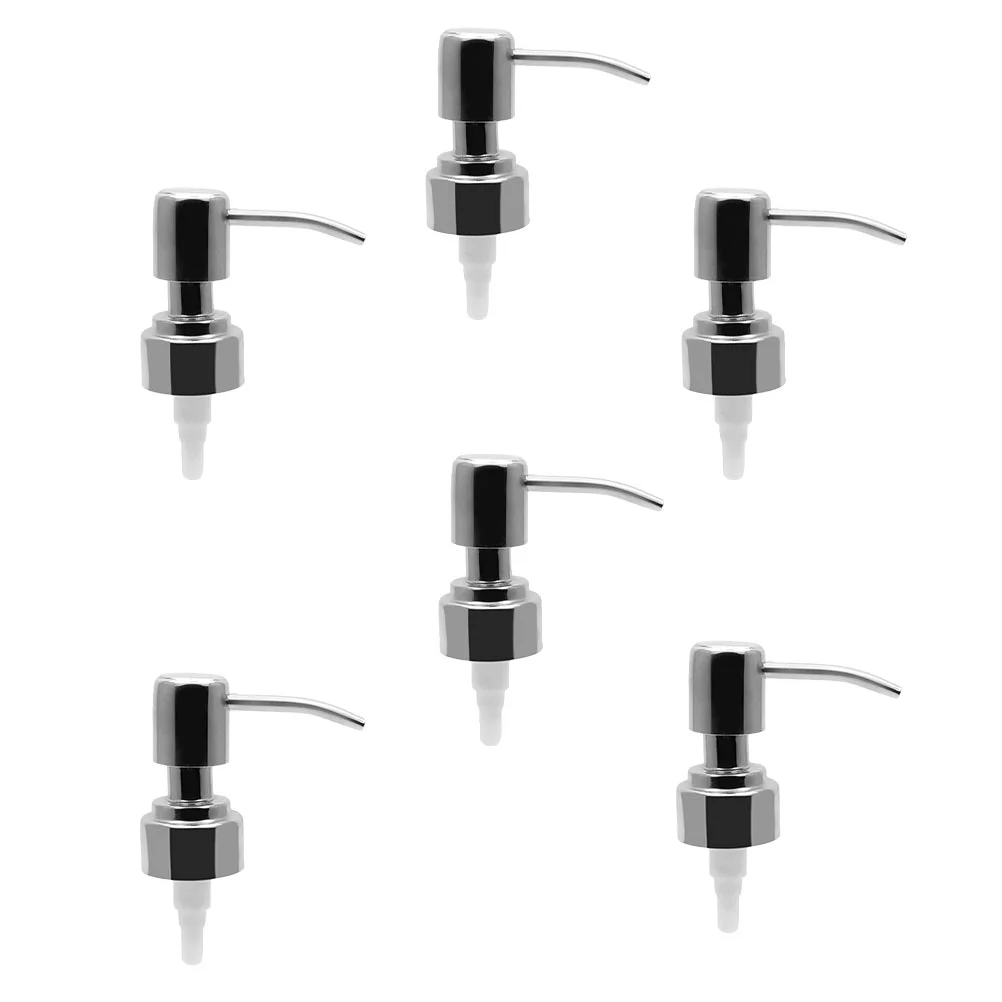 

6pcs Lotion Dispenser Pressing Pumps Stainless Steel Bottle Pump Accessories
