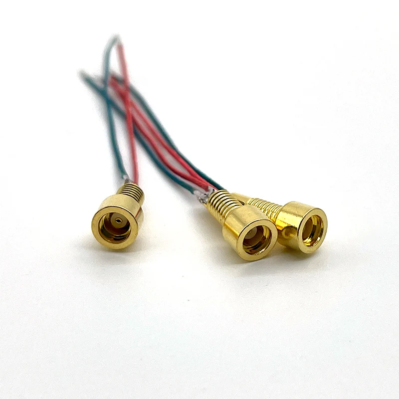 10pcs mmcx female socket plug with soldering wire headphone DIY
