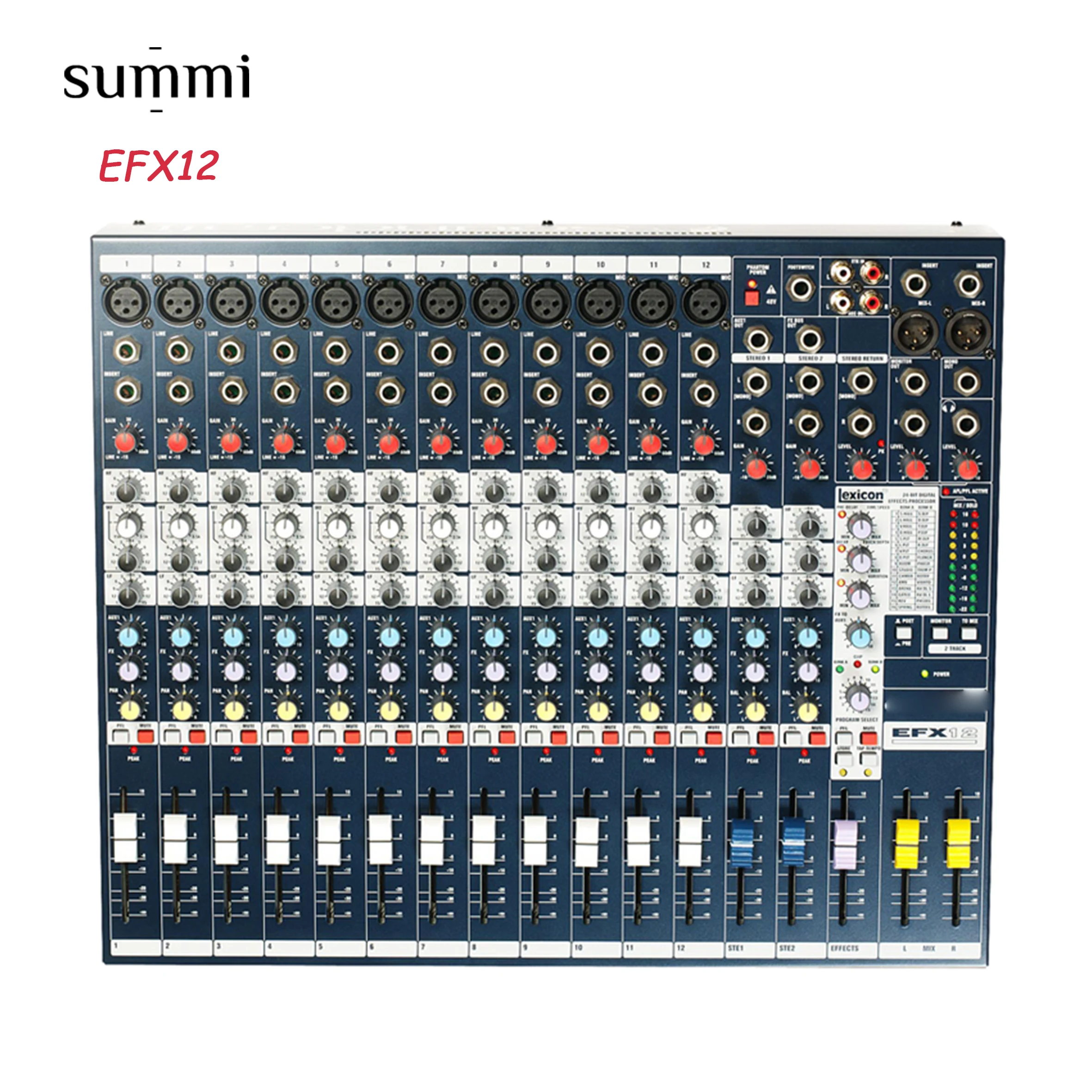 

EFX12 Professional Digital Mixer Console Audio 12 Channel Multi-Purpose Audio Mixer For Stage Performance
