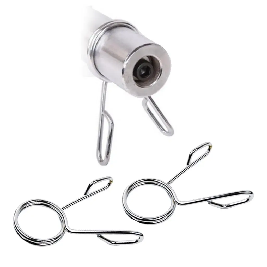 Steel Barbell Spring Clip Dumbbell Bar Collar Accessories 2x weight lifting accessories