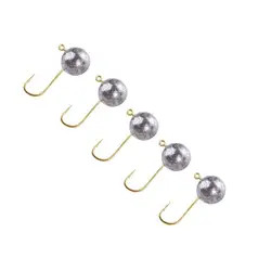 10pcs/lot Micro Jig Head Fishing Hook 1g-3g Ice Fishing Hook Mini Crank Jig Fishhook Soft Lure Fishing Tackle
