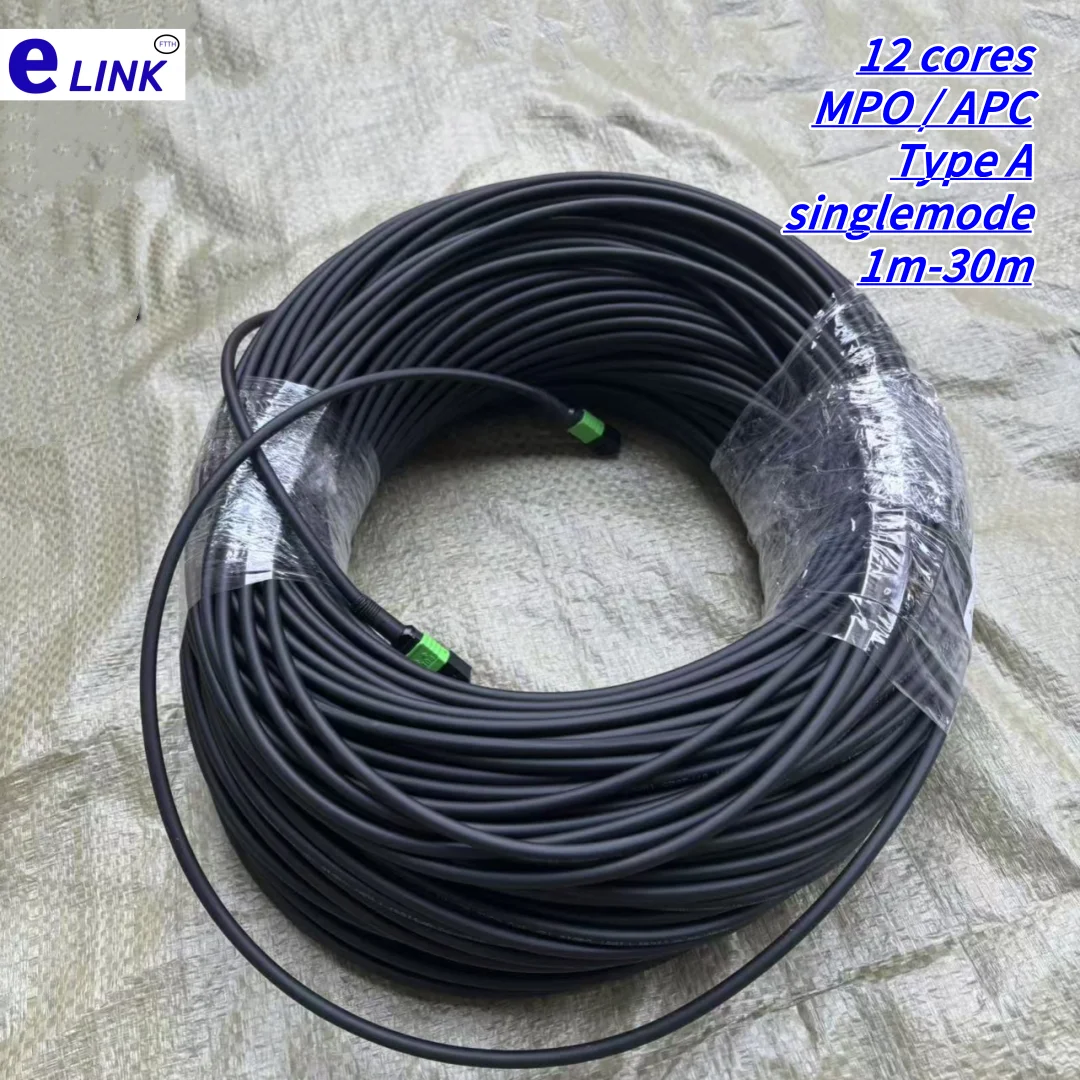 MTP 아머드 패치코드 12코어 TPU MPO APC 암수 1-30m 20m 10m 싱글모드 12C 타입 A SM 12 광섬유 점퍼 실외용