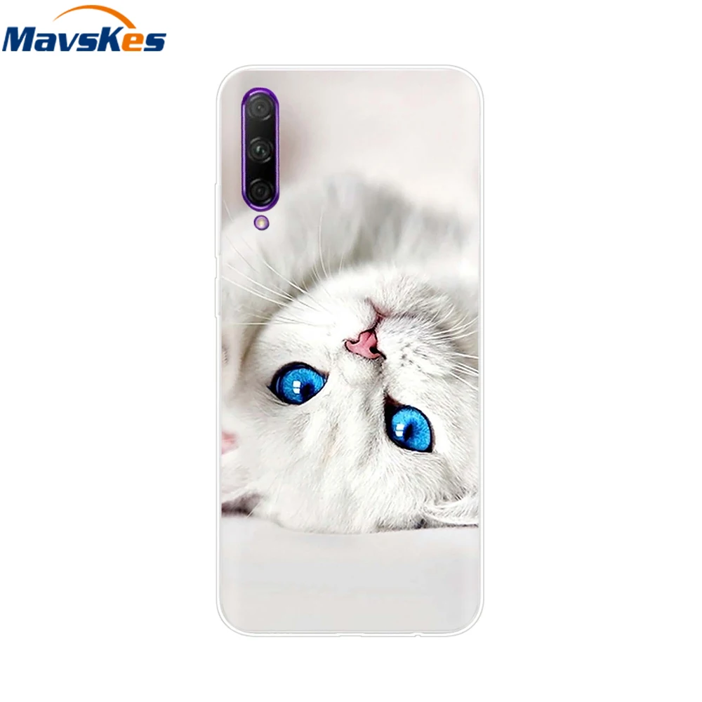 Elegant Floral Design Soft Clear Silicone Phone Case with TPU Bumper