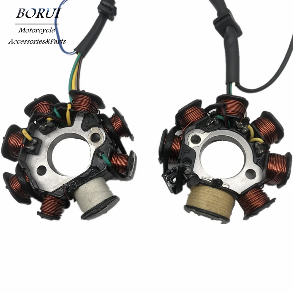Motorcycle Generator Stator Coil 7.5 8 Poles 5 Copper Wire For C100 Motorcycle