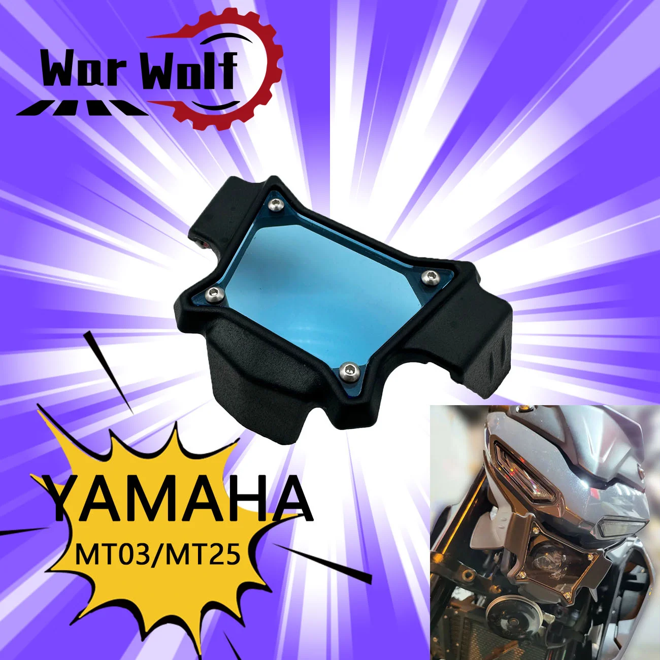 

Motorcycle Accessories Headlight Protector Screen Protective Cover Guard Headlamp Shield For YAMAHA NEW MT03 MT25 2021-2023