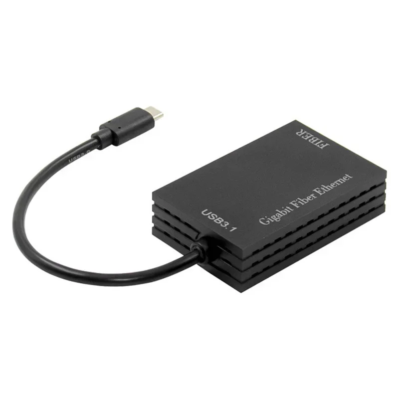 고속 데이터 변속기 C타입 USB 싱글 라이트 포트, Sfp 기가비트, 10 억 파이버 네트워크 카드 어댑터, Ax88772, Rtl8153