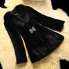 2022 New Winter Thick Plush Warm Clothes Big Size 4XL Overcoat Faux Fur Collar Fashion Ladies Coats Furry Female Coats Soft 5