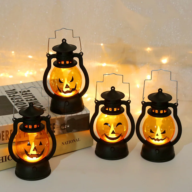 

Navidad Gifts Halloween LED Electronic Candle Pumpkin Light Hand Lantern Wind Light Night Lamp Christmas Decoration Liquidations