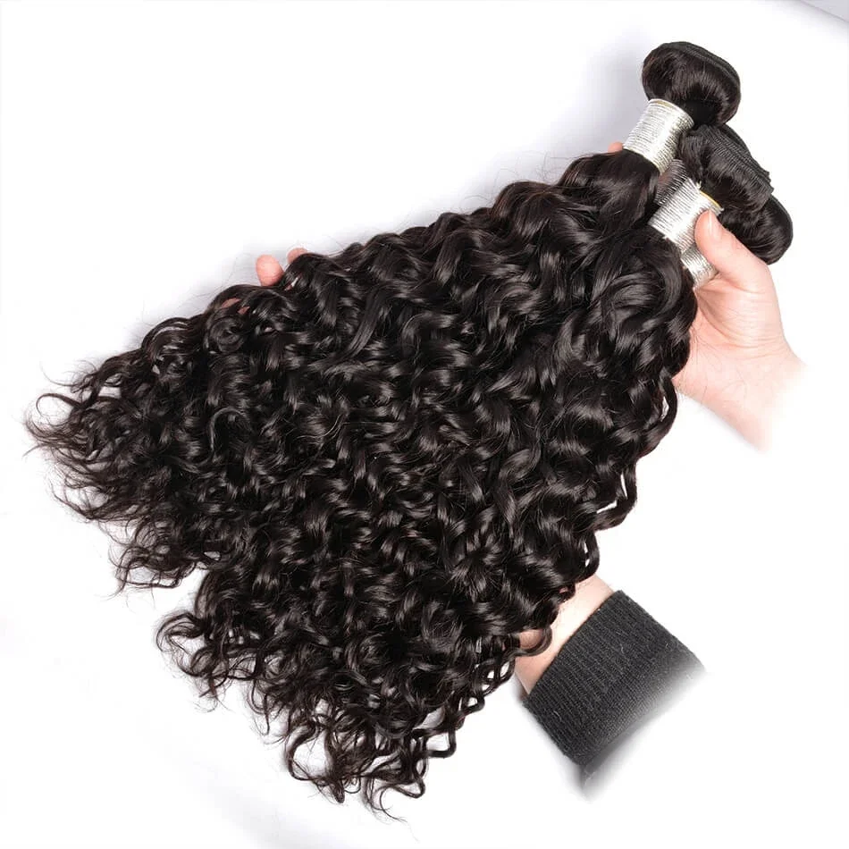 Brazilian Virgin Human Hair 1 Pcs Water Wave Brazilian Hair Weave Bundles 8A Beauty Products Human Extensions