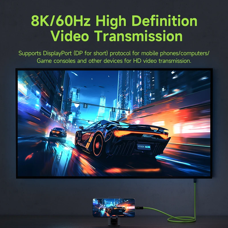 Hagibis USB C Fast Charger Cable With LED Display PD 240W 40Gbps Video Cord Compatible with Thunderbolt 4/3 For iPhone 17 Laptop