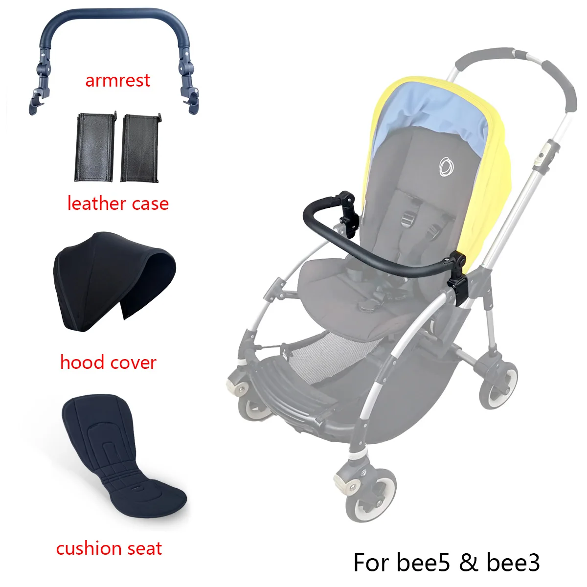 Bugaboo Bee3 Bugaboo Bee Seat Cover Baby Stroller Sun Shade Awning