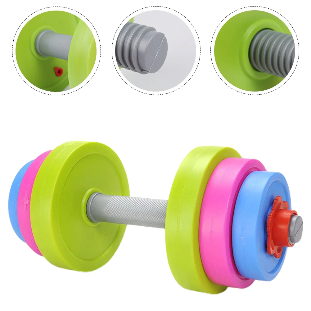 

Kids Ergonomic Dumbbell Toy Adjustable Children Morning Exercise Barbell Weightlifter Kindergarten Barbell Dumbbell