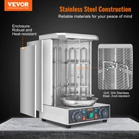 VEVOR Shawarma Grill Machine, 13lbs  Chicken Shawarma Cooker Machine Electric Vertical Broiler Gyro Rotisserie Oven Doner Kebab 2