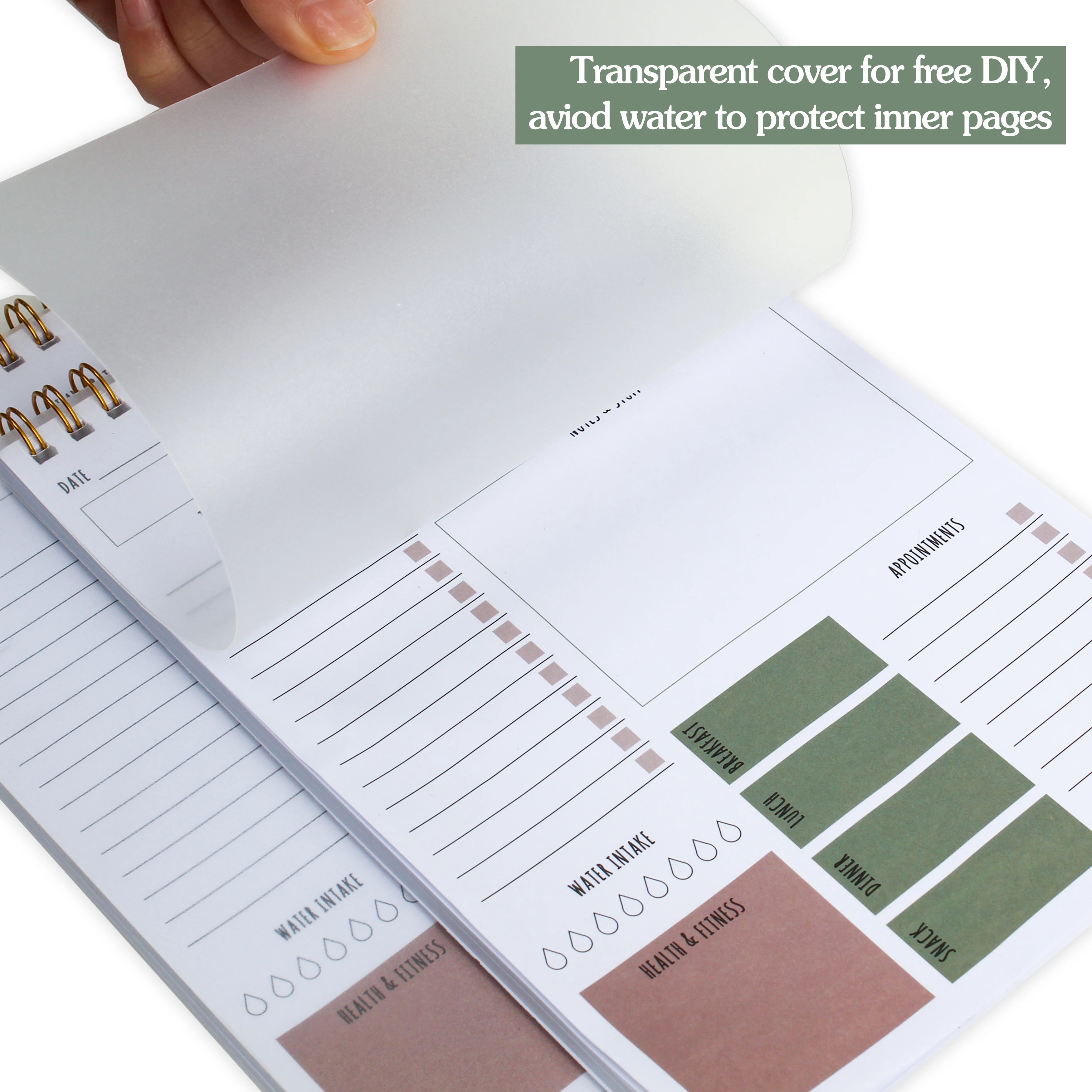 Carnet de notes Agenda quotidien, liste de tâches non datées, carnet de  notes pour Agenda de travail et Journal académique, fournitures scolaires  et