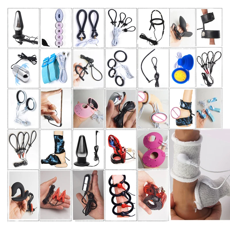 E stim Estim BDSM Toys Electro Shock Anal Butt Plug Electric Sex Penis Ring Plug Electrostimulation Electrostimulator E-stim Egg electro sex toys electric sex toys