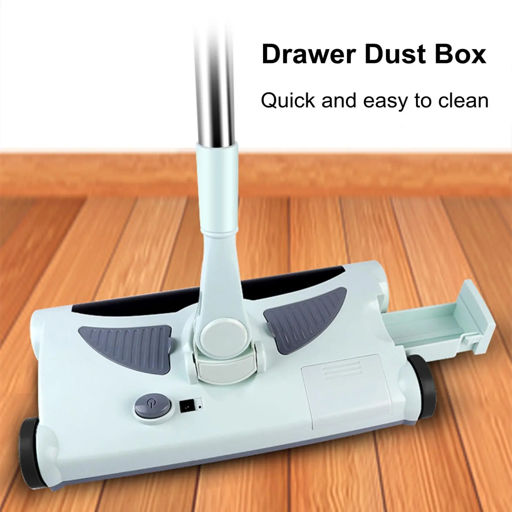 Electric Floor Sweeper Cordless Vacuum Broom Hand Push Carpet Sweeper Rechargeable Portable Vacuum Cleaner Mop