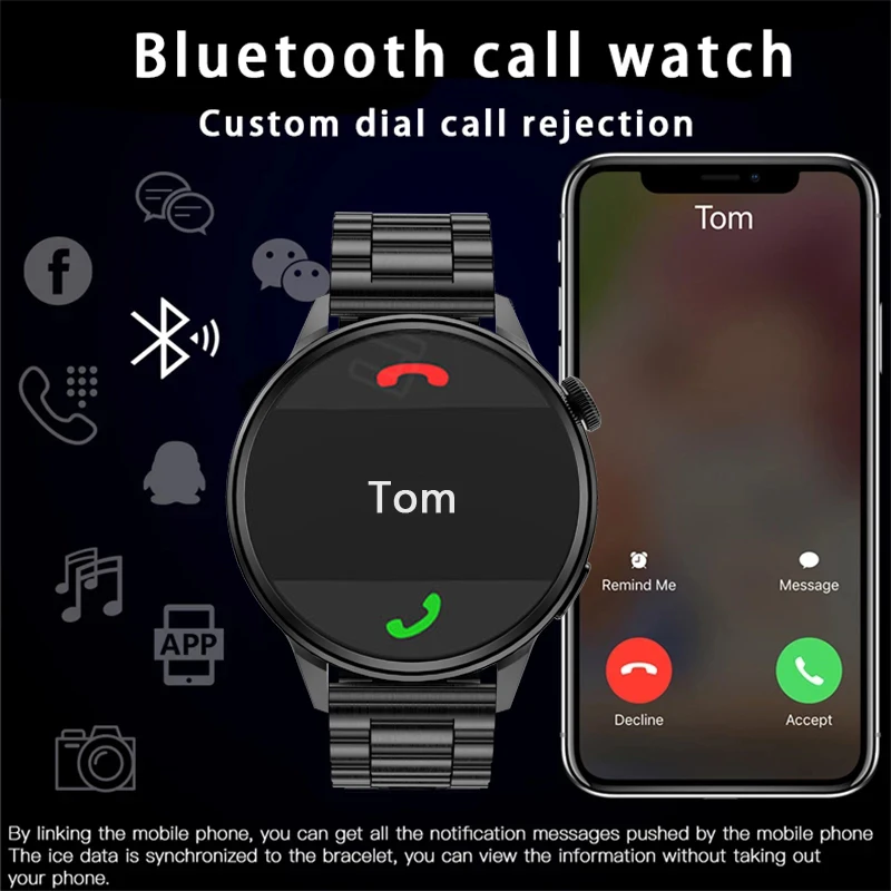 LIGE 2022 New NFC Smart Watch Men 