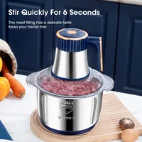 5L Electric Meat Grinders 304Stainless Steel Home Food Crusher Multifunctional Vegetable Slicer Chopper Mincer BabyFoodProcessor 2