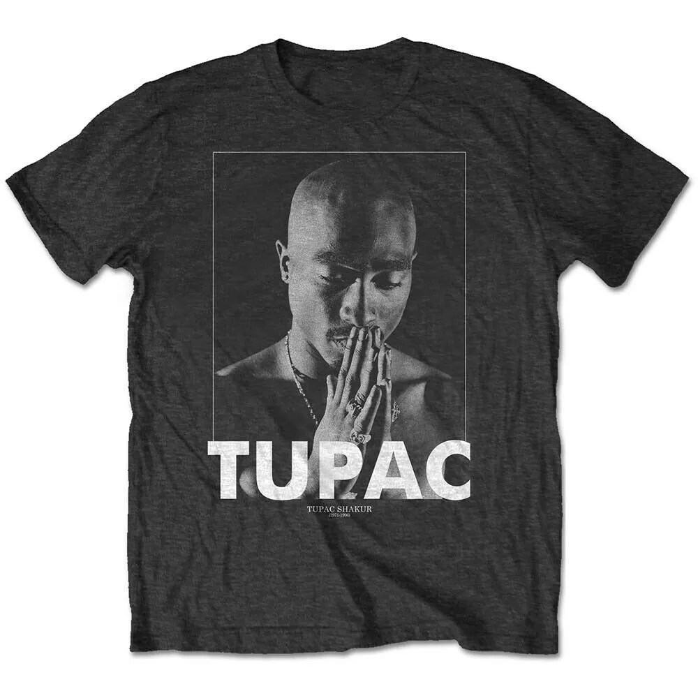 Official 2Pac Tupac T-Shirt | All Eyez On Me Logo Homage | 100% Cotton Men's Tee, Black