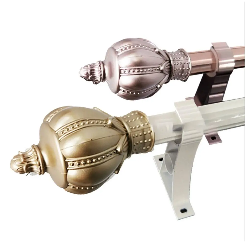 

2pcs Plastic Curtain Rods Head Curtain Rod Cap Curtain Accessories Curtain Track Seal Head