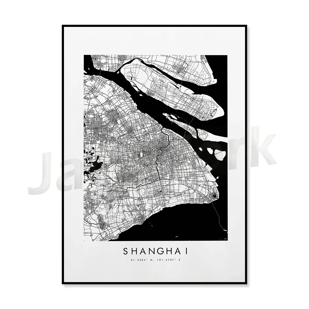 Stockholm,Vancouver,Lyon,Shanghai,Lisbon,Edmonton,Edinburgh,Portsmouth,Rome,Amsterdam,Montreal Map Print - City Map Poster