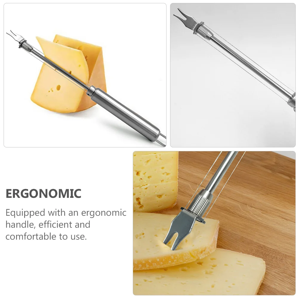 Cheese Slicer Butter Kitchenware Manual for Block Handheld Stainless Steel Slicing Tool Semi-hard