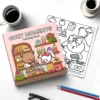 Coloring Book For Adults And Teens Halloween Theme Featuring Adorable Creepy Creatures In Cozy Moments Relaxation Graffiti Gift 3