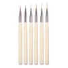 New Nail Line Brush Set Acrylic Six Packs of Slender Nails Painting Pen Painting Flower Pen Brush Nail Art Pen for Nail Design 5
