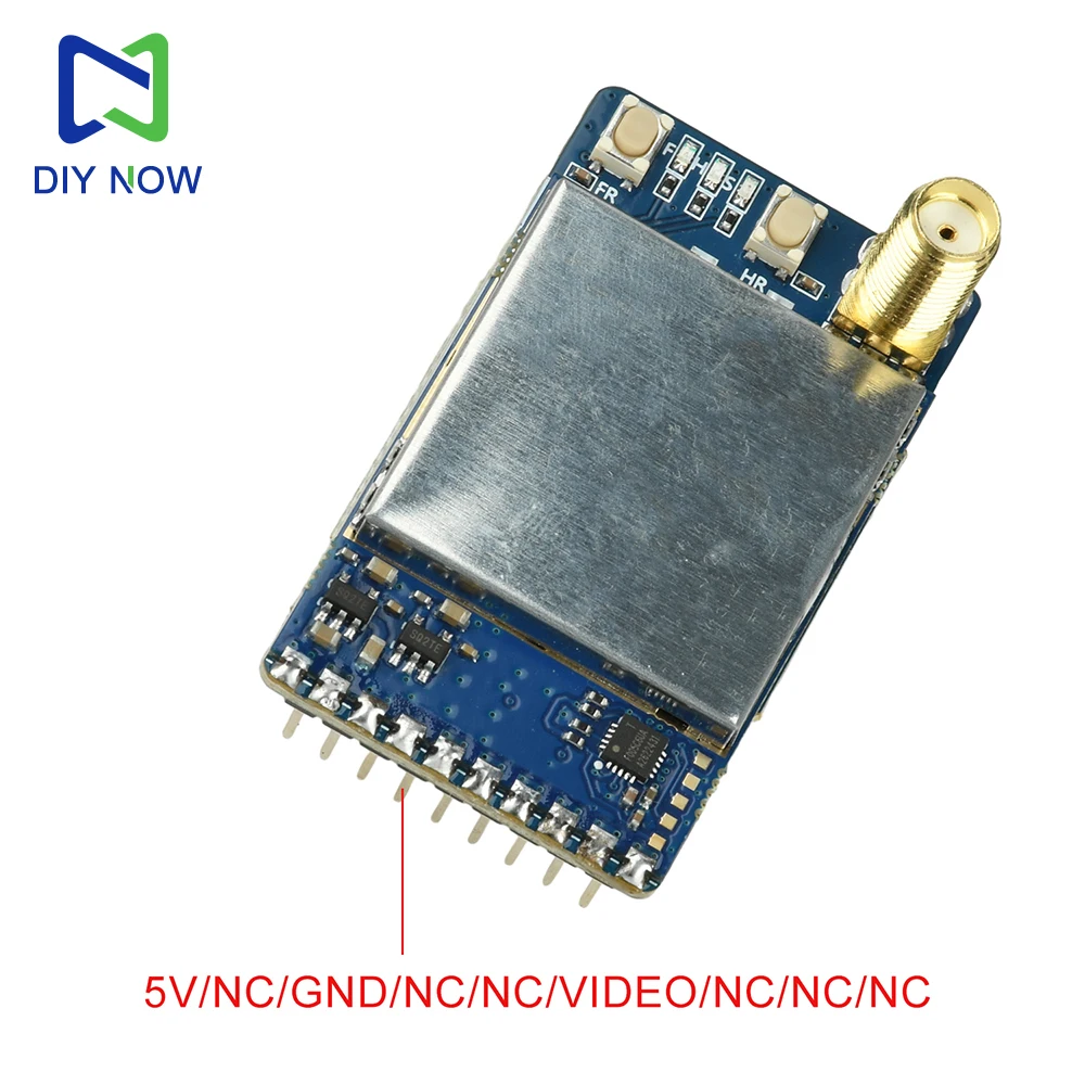 Module récepteur analogique FPV VRX-3301 3.3GHz 64 canaux avec câble ruban et connecteur d'antenne
