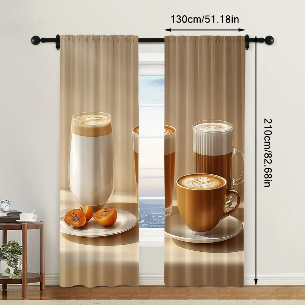2pc,  Window Drapes Cozy Tea Light Filter Birthday Party Perfect for All Occasions 6